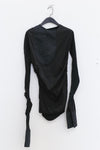 Marc Le Bihan patchwork T-shirt shirt 2898 cotton France MLB-2898-HEI black